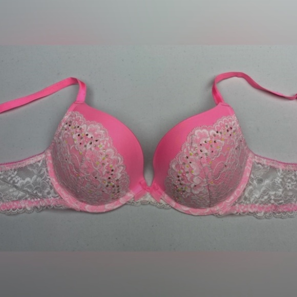 NO LONGER FOR SALE  VS PNK Dream Angels push-up Plunge, 34C. *P1013 - Picture 1 of 7